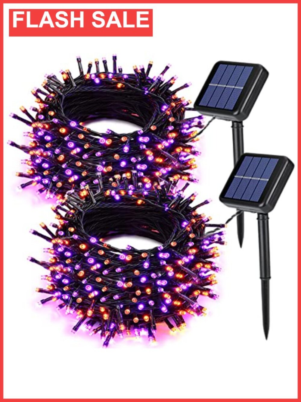 Solar LED String Lights 2 Pack 144FT Waterproof 8 Modes Outdoor Decoration